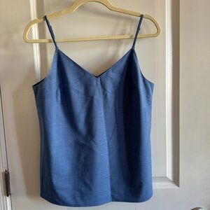 Banana Republic | Wool V Neck Spaghetti Strap Top Blue Small